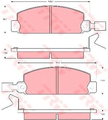 Комплект тормозных колодок, дисковый тормоз