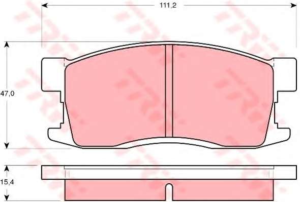 Комплект тормозных колодок, дисковый тормоз
