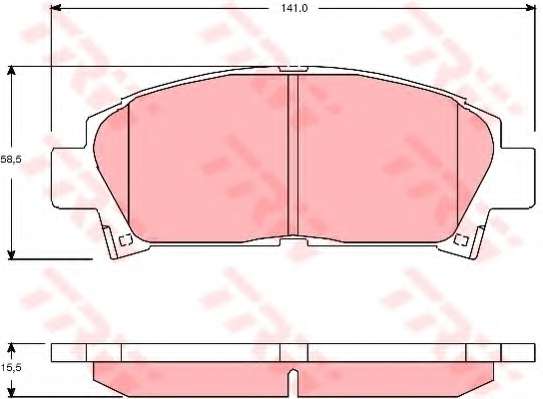 Комплект тормозных колодок, дисковый тормоз