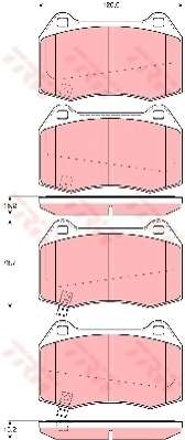 Комплект тормозных колодок, дисковый тормоз
