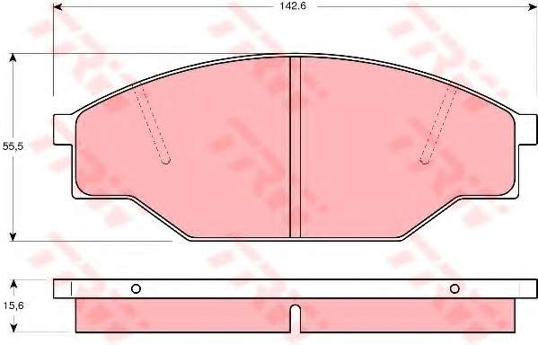 Комплект тормозных колодок, дисковый тормоз
