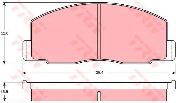 Комплект тормозных колодок, дисковый тормоз