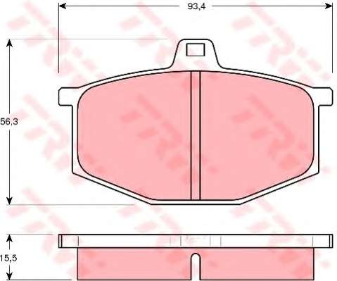 Комплект тормозных колодок, дисковый тормоз