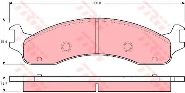 Комплект тормозных колодок, дисковый тормоз