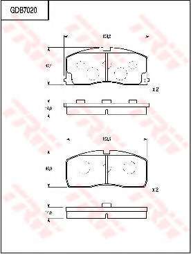 Комплект тормозных колодок, дисковый тормоз