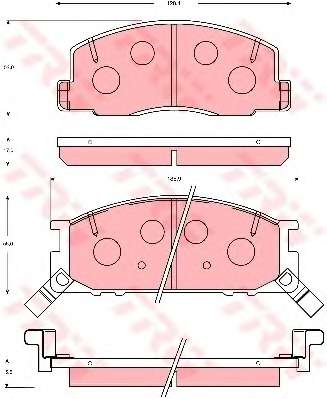 Комплект тормозных колодок, дисковый тормоз