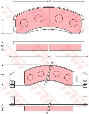Комплект тормозных колодок, дисковый тормоз