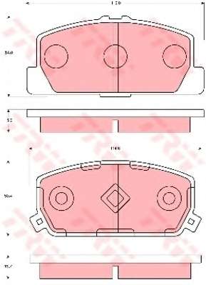 Комплект тормозных колодок, дисковый тормоз