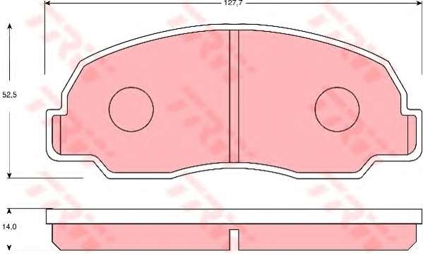 Комплект тормозных колодок, дисковый тормоз