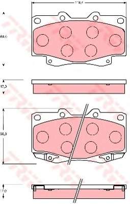 Комплект тормозных колодок, дисковый тормоз