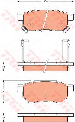 Комплект тормозных колодок, дисковый тормоз