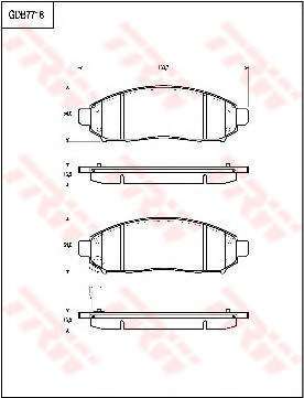 Комплект тормозных колодок, дисковый тормоз
