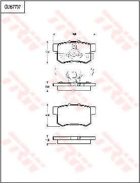 Комплект тормозных колодок, дисковый тормоз