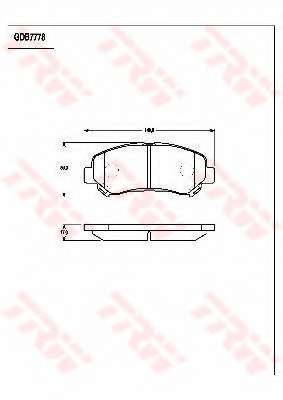 Комплект тормозных колодок, дисковый тормоз