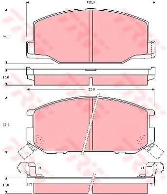 Комплект тормозных колодок, дисковый тормоз