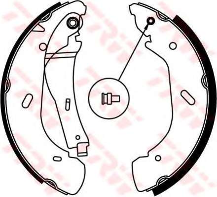 Гальмiвнi колодки барабаннi