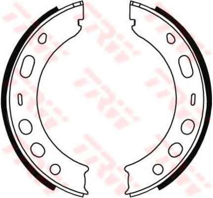 Комплект тормозных колодок, стояночная тормозная система