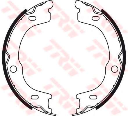 Комплект тормозных колодок, стояночная тормозная система