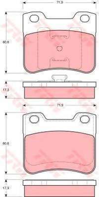 Комплект тормозов, дисковый тормозной механизм