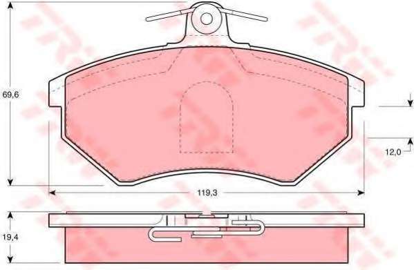 Комплект тормозов, дисковый тормозной механизм