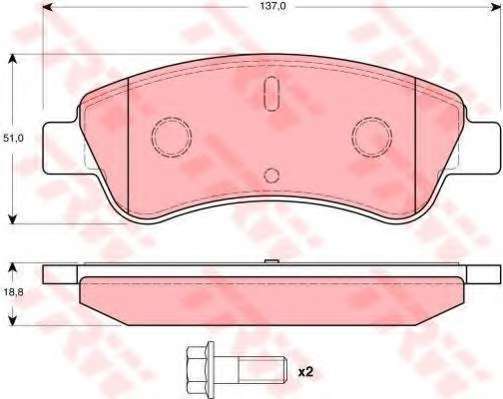 Комплект тормозов, дисковый тормозной механизм