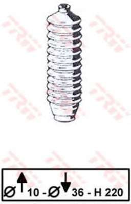 Комплект пылника, рулевое управление