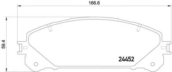 Комплект тормозных колодок, дисковый тормоз