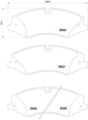 Комплект тормозных колодок, дисковый тормоз