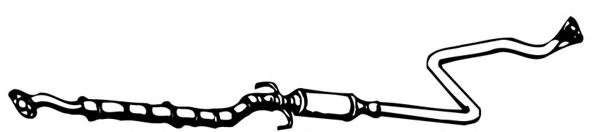 Средний глушитель выхлопных газов