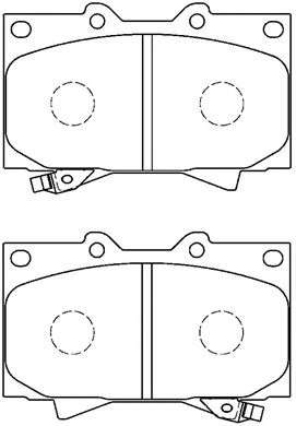 Комплект тормозных колодок, дисковый тормоз