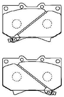 Комплект тормозных колодок, дисковый тормоз