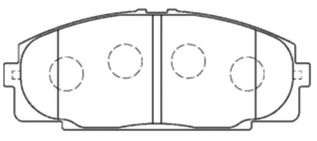 Комплект тормозных колодок, дисковый тормоз