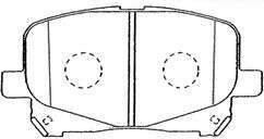 Комплект тормозных колодок, дисковый тормоз