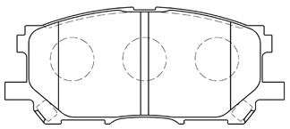 Комплект тормозных колодок, дисковый тормоз