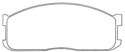 Комплект тормозных колодок, дисковый тормоз