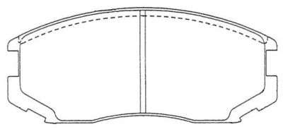 Комплект тормозных колодок, дисковый тормоз