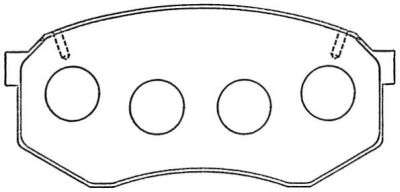 Комплект тормозных колодок, дисковый тормоз
