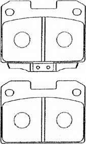 Комплект тормозных колодок, дисковый тормоз