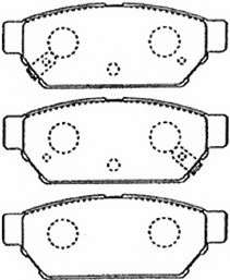 Комплект тормозных колодок, дисковый тормоз
