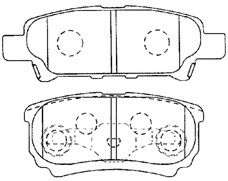 Комплект тормозных колодок, дисковый тормоз