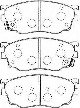 Комплект тормозных колодок, дисковый тормоз
