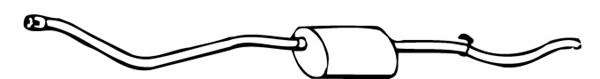 Глушитель выхлопных газов конечный