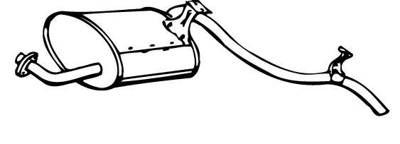 Глушитель выхлопных газов конечный