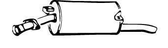 Глушитель выхлопных газов конечный