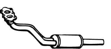 Предглушитель выхлопных газов