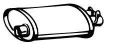 Глушитель выхлопных газов конечный
