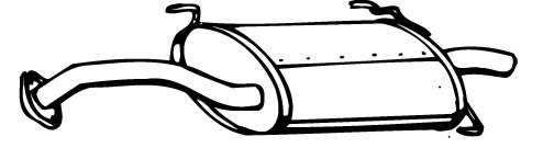 Глушитель выхлопных газов конечный