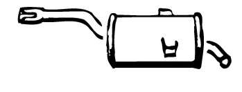 Глушитель выхлопных газов конечный