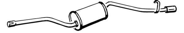 Глушитель выхлопных газов конечный