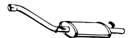 Предглушитель выхлопных газов